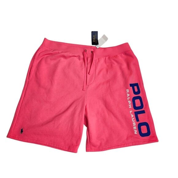 Polo by Ralph‎ Lauren Pink Athletic Shorts with Elastic Waistband Sz 1XB NEW - Picture 1 of 10